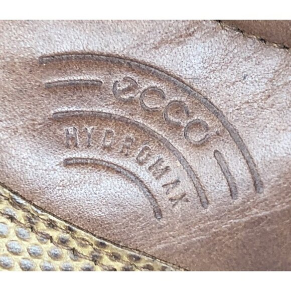 ECCO Hydromax Mens Golf Shoes Size 42 (9-9.5 US) Brown Leather Oxford Lace-Up - Picture 3 of 12